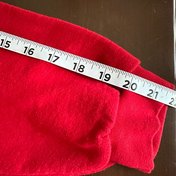 VTG 90s Top Stitch embellished red crewneck sweatshirt w sequins. Beautiful. 1X - Picture 6 of 7